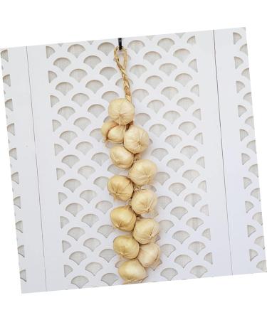 HOMSFOU 2pcs Artificial Garlic Fake Vegetable Artificial Faux Veggies Simulation Vegetable Faux Fruit and Vegetable Lanyards Decor Halloween Party Adornments Pu Window Hanging String - Buy Online on GoSupps.com