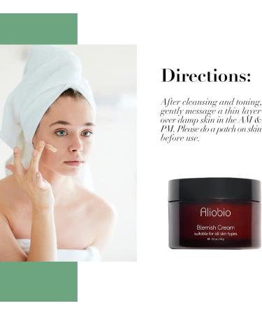 Acne Spot Treatment Cream Aliobio for Acne Scar Pimple Cream for Face & Back Acne Anti-Blemish Care 60g yellow - Buy Online on GoSupps.com