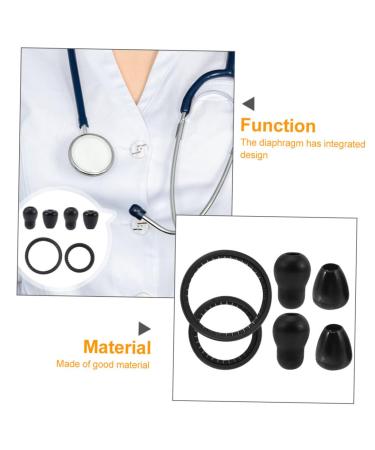 Buy Gatuida 4 Sets Stethoscope Diaphragm Accessories for Pediatric Replacement | Stethoscope Parts & Kits | International Shipping Available - Buy Online on GoSupps.com