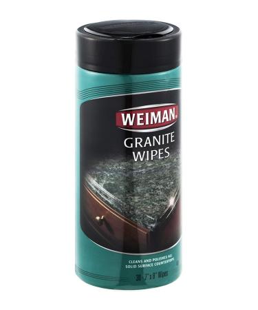 Weiman Apple/Pear Scent Granite And Natural Stone Daily Cleaner 30 count Wipes