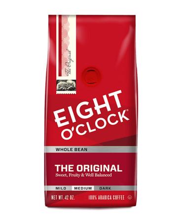 Eight O'Clock Coffee Original Whole Bean 42oz - Pack of 2 - Buy Online on GoSupps.com