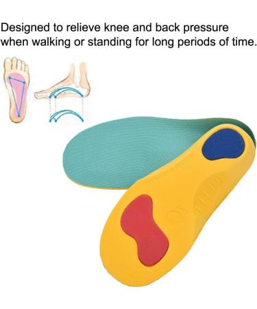 Kids Orthotic Insoles for Flatfoot, Valgus, Pronation Prevention | Breathable & Shockproof 3D Shoe Inserts for Boys & Girls - Size Small - Buy Online on GoSupps.com