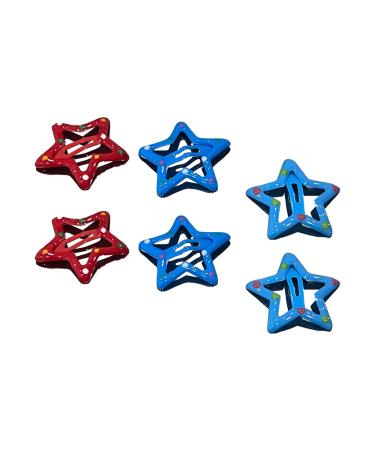 6 PCS Star Barrettes Babies Star Hair Clip Hair Barrette Hair Accessories Headwear Alloy Material Hair Pins For Children Y2K Hair Clip