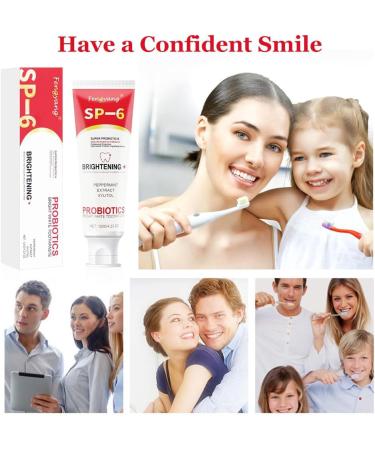 Fengyang Ultra Whitening Toothpaste SP-6 SP-6 Whitening Toothpaste whitening toothpaste toothpaste whitening toothpaste Probiotic Whitening Toothpaste - Buy Online on GoSupps.com