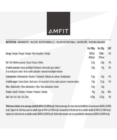 Amazon Brand - Amfit Nutrition Whey Protein Powder White Chocolate Flavour 33 Servings 1 kg (Pack of 1) - Buy Online on GoSupps.com