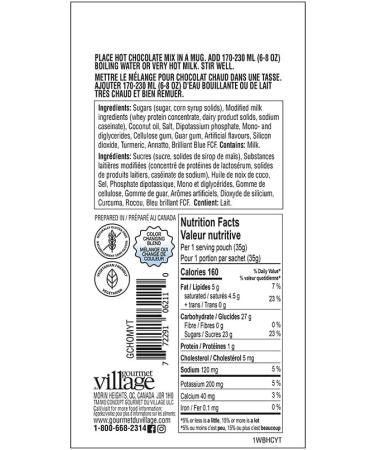 Gourmet du Village White Hot Chocolate Yeti - Buy Online on GoSupps.com