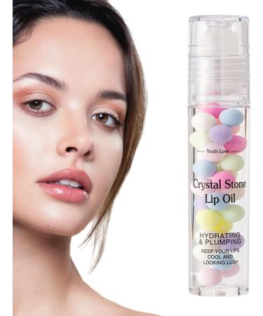 Roll On Lip Oil - Plumping Gloss Lip Oil Roller Light Moisturizing Lip Care | Non-greasy Moisturizing Lip Oil Smooth Lip Glow Treatment - Buy Online on GoSupps.com
