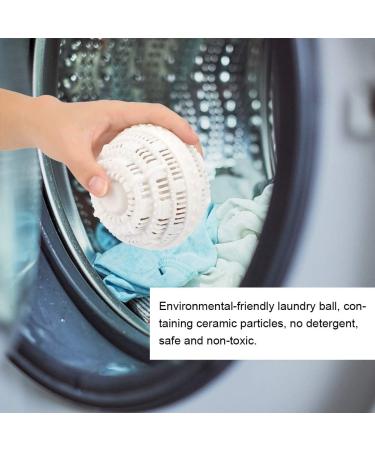Household Eco Friendly Laundry Ball for Washing Machine - Ceramic Particles for Effective Stain Removal - Prevents Skin Allergies - Cleans Bleaches and Disinfects Clothes (White) - Buy Online on GoSupps.com