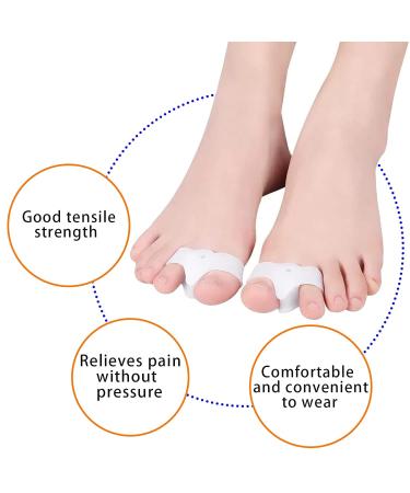 NICENEEDED Big Toe Separators - 2 Pairs | Pain Relief Soft Gel Cushion for Foot Bunion Protection - Buy Online on GoSupps.com