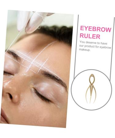 Mipcase 1pc Eyebrow Positioning Ruler Makeup Stamp Eyebrow Tools Eyebrow Ruler Tool Template Ruler Shaping 16.5x5.4cm Golden - Buy Online on GoSupps.com