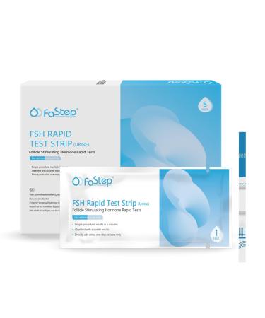 Fastep menopause quick test FSH hormone test for women at home hormone balance test strips with optimal sensitivity estrogen & fsh hormone test for menopause 5 pieces - Buy Online on GoSupps.com