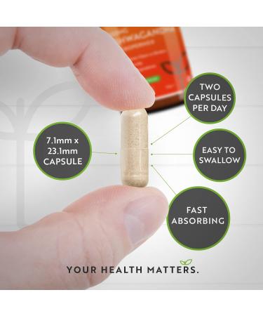 Nutravita Ashwagandha 1100mg - 120 Vegan Capsules with Bioperine - High Strength Natural Ashwagandha Root Powder - Made in UK - Vegan Friendly Supplement - Buy Online on GoSupps.com