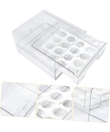Zerodeko Egg Cartons Layers Organizer Double -layer Tray For Storage Bin Refrigerator Carton Holder Egg Fruit re-usable Egg Tray - Buy Online on GoSupps.com