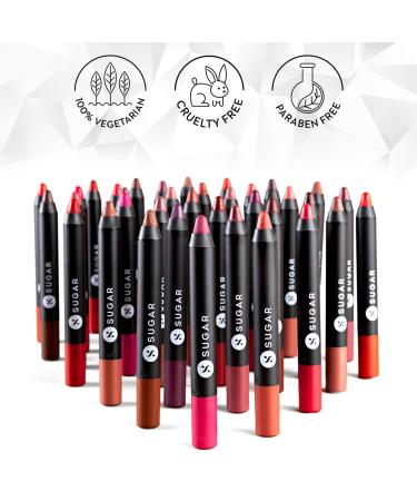 SUGAR Cosmetics Matte As Hell Crayon Lipstick - 25 Lily Aldrin (Mauve Pink) | Long-lasting Bold Color International Shipping - Buy Online on GoSupps.com