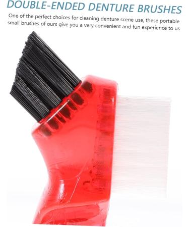 Beaupretty 12 STK Toothbrush Holder & Cleaning Set | Double-Sided Prosthesis Brushes & Mini Dental Floss | Travel-Friendly Denture Care in 3 Colors - Buy Online on GoSupps.com