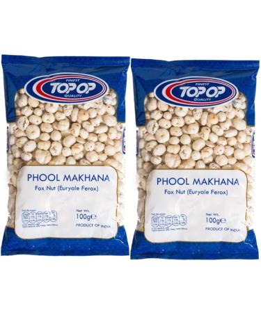 Top Op Phool Makhney (Lotus Kernels) Nutritious Treat And Crunchy Healthy Snacks 100Gram - Pack Of 2 100 g (Pack of 2) - Buy Online on GoSupps.com