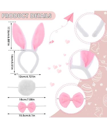 Sibba Bunny Hair Band Set - 3 Plush Easter & Christmas Headbands for Kids & Women - Cute Rabbit Ear Accessories for Cosplay & Parties - Buy Online on GoSupps.com