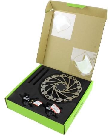 Juin Tech M1 Cable Actuated Hydraulic Bike Disc Brake Set - Powerful Hybrid Brake for Road/Mountain/Cyclocross/Gravel/E-Bike - Black - Buy Online on GoSupps.com