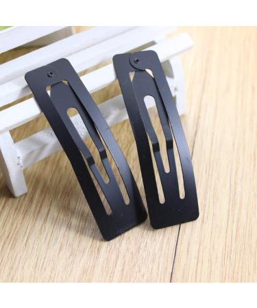 20 Pcs Black Hair Clips - 3 Inch Metal Rectangle Hair Accessories for Girls - Buy Online on GoSupps.com