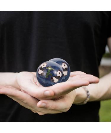 Healifty 2 Pieces Gong Health Balls | Yin Yang Baoding Meditation Balls | Chinese Sound & Jade Hand Massage Balls for Stress Relief & Exercise - Buy Online on GoSupps.com