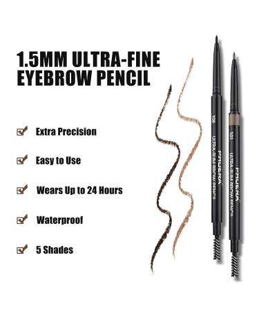Ultrafine Tip Waterproof Eyebrow Pencil - Dual-Sided Long-Lasting & Defines Shape | 2PC102 - Buy Online on GoSupps.com