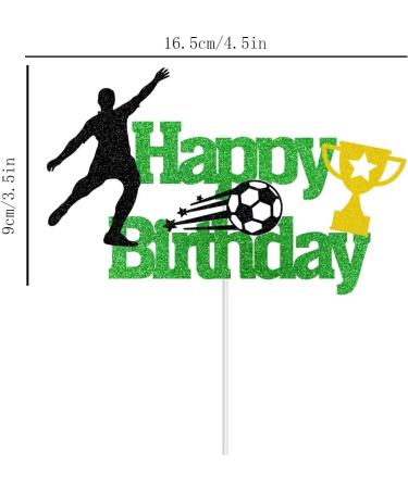 Soccer Cake topper and Cupcake topper Soccer Birthday Party Decorations Sport Birthday Decorations for Boys Girls Birthday Party Supplies 1*cake Topper+8*cupcake Topper - Buy Online on GoSupps.com