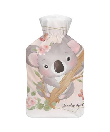 Raccoon Hot Water Bottle With Cover Plush Bed Bottle Hand Warmer For Adults And Children 26.5X15.3cm