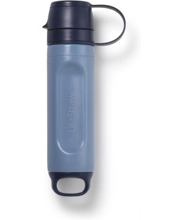 Lifestraw Peak Series Solo Water Filter - Portable Personal Straw for Hiking Camping & Travel - Removes Bacteria Parasites & Microplastics - Mountain Blue - Buy Online on GoSupps.com