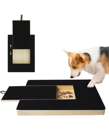 Shudyear Dog Nail Scratch Board File Wooden Dog Nail File Board with Built-in Snack Box Sandpaper Puppy Nail Grinding Pad Sturdy Dog Paws Scratchboard for Pets Nail Care - Buy Online on GoSupps.com
