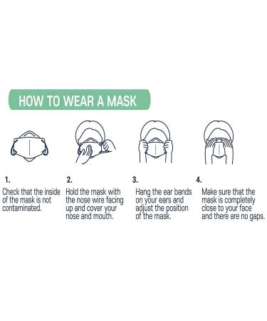 50Pcs Black KF94 Disposable Face Masks - 4-Layer Safety Face Mask, 50 Count (Pack of 1) - Black - Buy Online on GoSupps.com