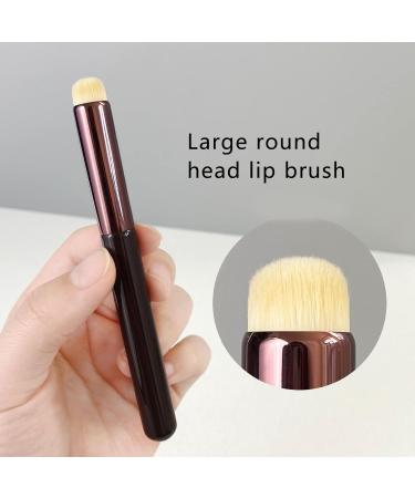 Portable Lipstick Brush - Small Round Head Smudging & Concealer Makeup Tool for Travel | Artificial Fiber - Buy Online on GoSupps.com