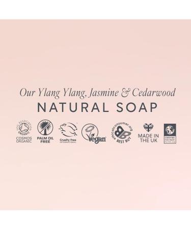 Lucy Bee Natural Soap Bar Palm Oil Free Floral Scented For Hands & Body | Rich Lather | Certified Organic Fair Trade Vegan Cruelty Free | Ethical Best Buy | 150g - Buy Online on GoSupps.com