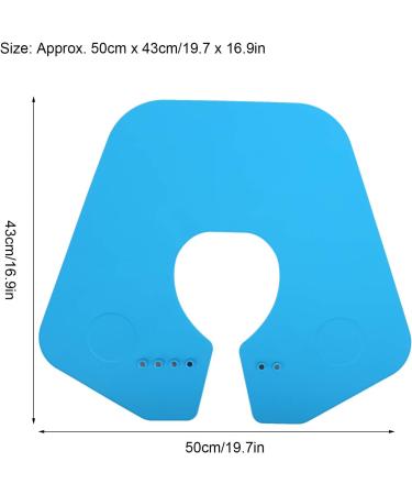 ZJchao Silicone Hairproof Hairdresser Cape - 19.7x16.9 Inches Neck Protection and Hair Cutting Pad - Buy Online on GoSupps.com