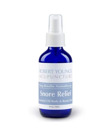 Robert Youngs Acupuncture Snore Relief Best Essential Oil Spray for Snoring | Natural Snorer Help for Adult Men Women | Solution Helps Relieve & Open Nose for Undisturbed Deep Peaceful Sleep 4 Fl Oz (Pack of 1)