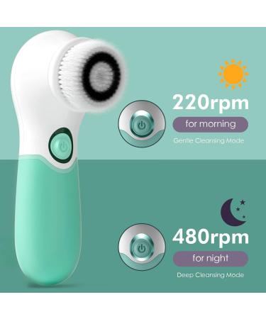 TOUCHBeauty Electric Facial Cleansing Brush with Case - TB-14838 Green - Buy Online on GoSupps.com
