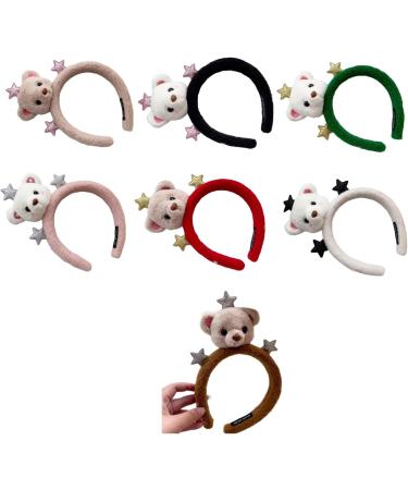 amangul Cute Stuffed Bear Shape Hairband Women Spa Wash Face Makeup Skincare Headband for Photography Halloween Hairband(Green) - Buy Online on GoSupps.com