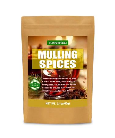 Zunhai Food Classic Mulling Spices, Cider Spices Blend, 30 Tea Bags, Mulling Spices for Apple Cider