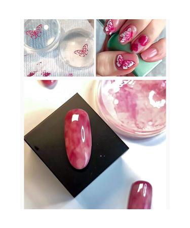 Premium Nail Stamper Set Jelly - Clear Nail Art Tools & Scraper for Perfect Manicure Prints | Silicone Stamping Plates Included - Buy Online on GoSupps.com