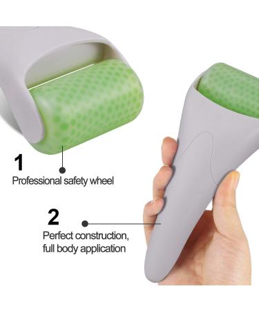 Ice Roller ICE Scooter 2 Set - Face & Eye Pain Relief Swelling Reduction Skin Care Gadget (Green) - Buy Online on GoSupps.com