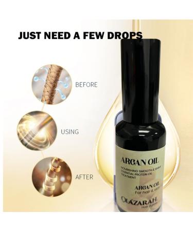 Argan Oil Protein Nourishing Smooth Repair Shine Hair Leave-in Treatment Spray 1.69 Fl. oz - Buy Online on GoSupps.com