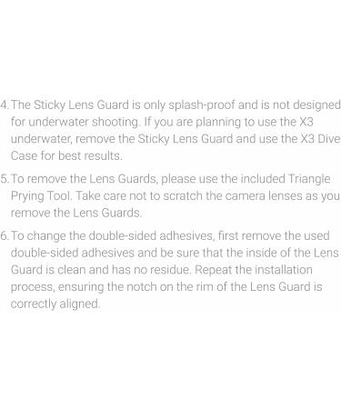 Insta360 X3 Sticky Lens Guards - Protect Your Lens with Durable Guards - Buy Online on GoSupps.com