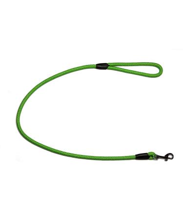 Leash - rope leash with hand loop Basic 10mm 27 colours 7 lengths (1.00 m fluor green) 1.00 m fluor green