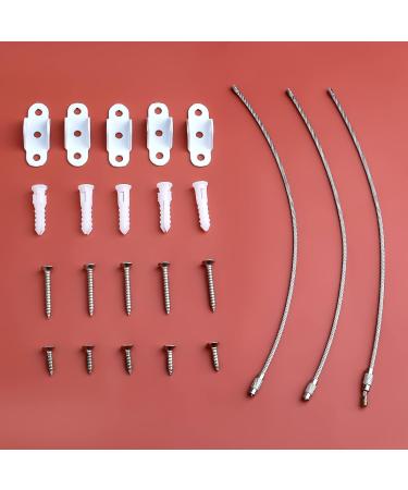 SAVITA 6pcs Furniture Anchors for Baby Proofing Anti Tip Furniture Straps Metal Furniture Anchors Cabinets Anti-Rewinds Baby Protection Furniture Anchor to Protect Children's Safety (White) - Buy Online on GoSupps.com