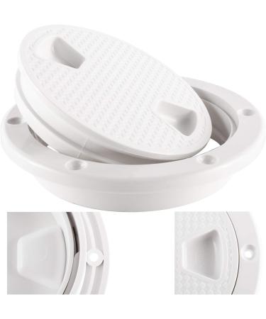 YaeMarine 4 Boat Deck Cover 2 Pack - Round Inspection Hatch & Deck Plate Access Lid - RV - Opening Dia 4 (101mm) - External Dia 5.63 (143mm) - Buy Online on GoSupps.com