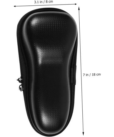 Healeeved 3ST Razor Box Organizer | Travel Shaving Set for Men & Women | Safe & Compact Electrician Razor Case - 18x8cm - 3 Pieces (Black) - Buy Online on GoSupps.com