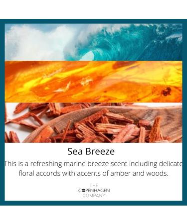Luxury Scented Candle Gift for Women | 45 Hours Burn Time | Natural Wax Blend | The Copenhagen Company - Sea Breeze (7oz) - Buy Online on GoSupps.com