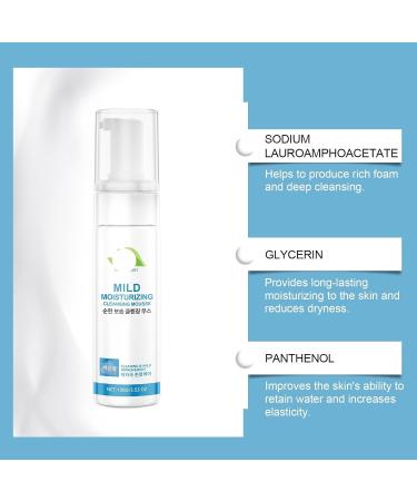 Mousse Nettoyante Hydratante Douce - Nettoyant Visage Quotidien En Profondeur Hydrate Booste L' clat Pompe Pratique(2PCS) - Buy Online on GoSupps.com