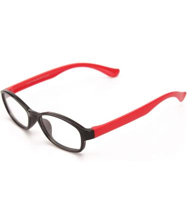 Buy Children's Glasses Frame with Clear Lens for Boys & Girls (Ages 5-12) - Includes Black Red Glasses Case - International Shipping Available - Buy Online on GoSupps.com
