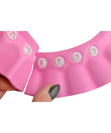 ISO TRADE Adjustable Shower Cap for Kids - Pink Swimming Cap with Ear & Eye Protection (13-15cm) - Buy Online on GoSupps.com
