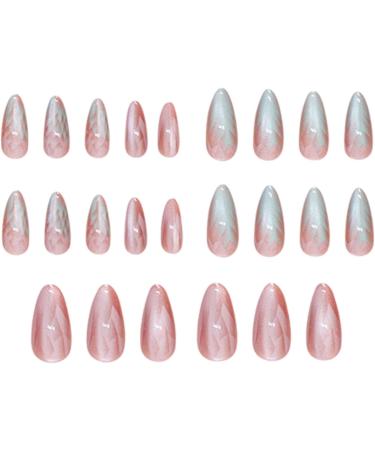 Press On Nails | Ombre Fake Nails | Cat Eye Almond Fake Press On Nails For Girl Salon 12 Sizes - Buy Online on GoSupps.com